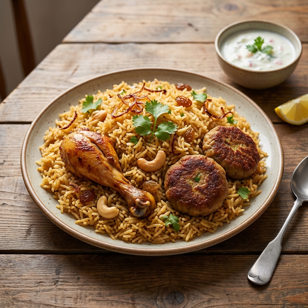 2 Person Deal (Pulao, Chicken, Shami Seekh)